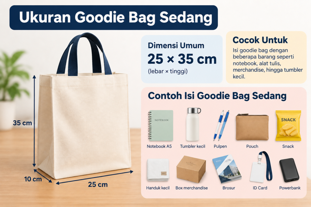 Ukuran Goodie Bag Sedang