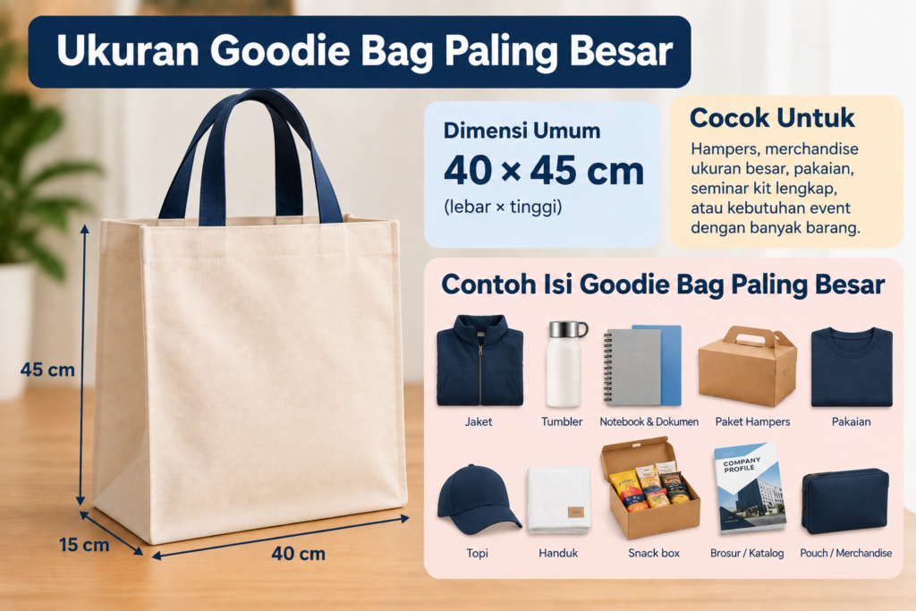 Ukuran Goodie Bag Paling Besar