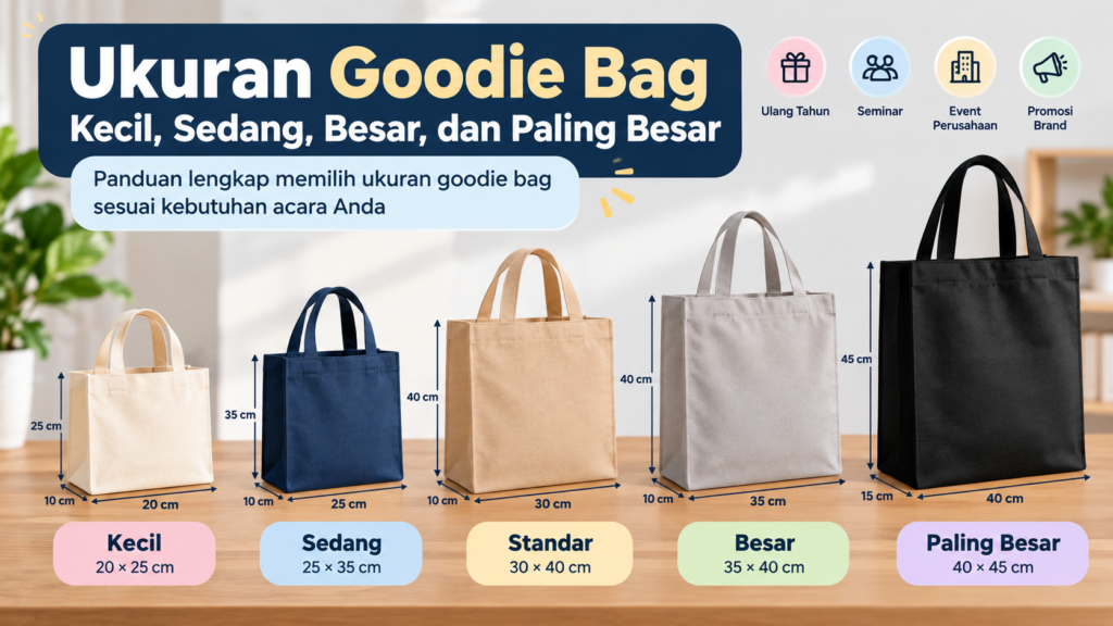 ukuran goodie bag